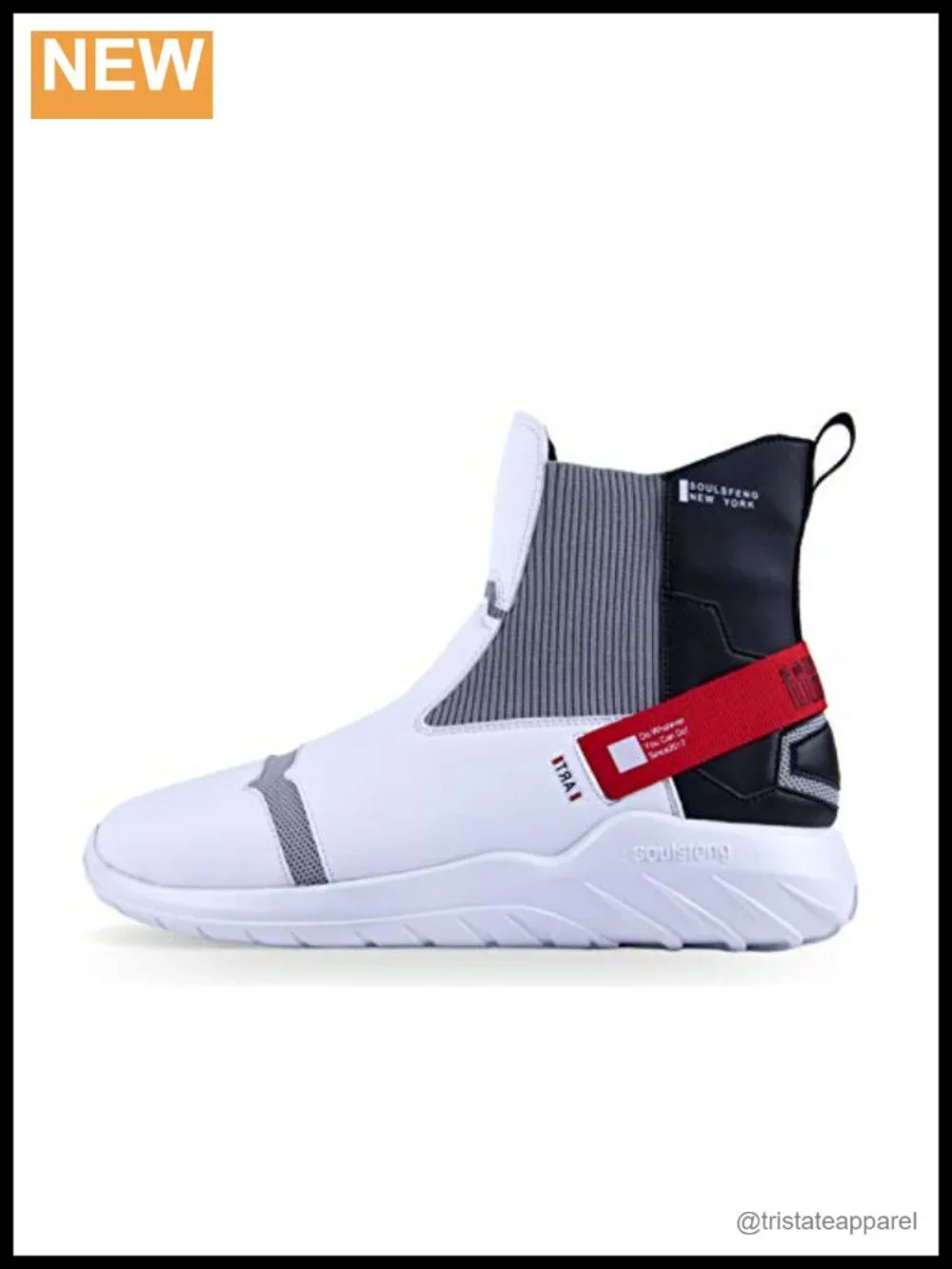 High Top Sneakers Leather Splicing Lightweight Non Slip Walking Shoes